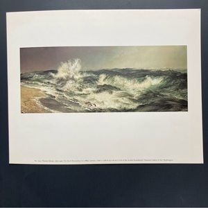 Vintage Moody Ocean Art Print